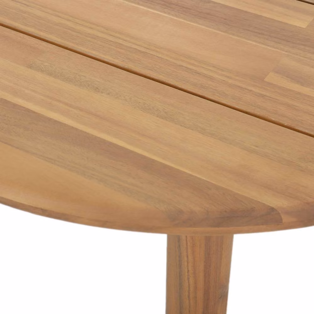 sweeek Acacia Wood Rectangular Garden Table for 6 People, Brown – 3