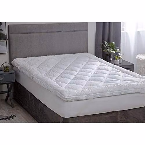 Belledorm Hotel Suite Dual Layer Mattress Topper, Kingsize, White