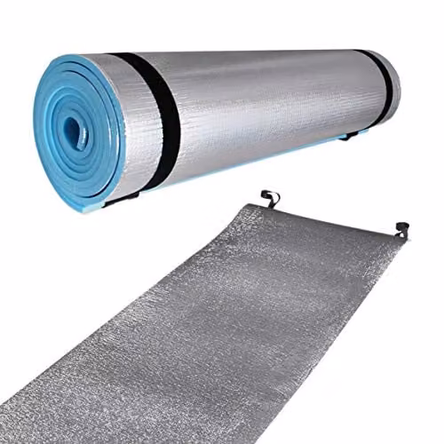 Milestone Camping 16610 Single EVA Insulated Camping Mattress in Silver – 1