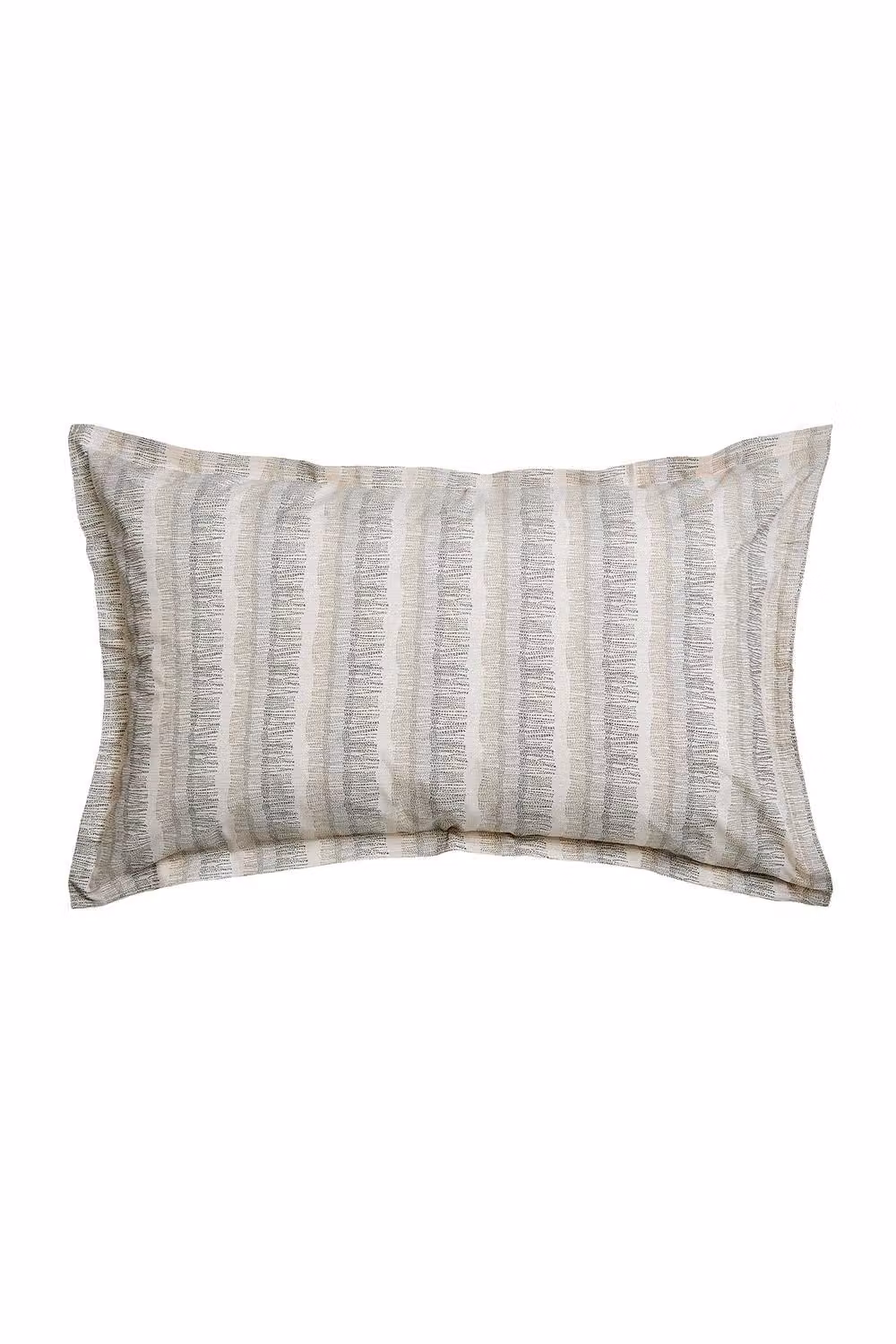 Murmur Moya Striped Cotton Duvet Cover and Pillowcase Set in Grey and Beige, W: 180 cm, H: 200 cm – 3