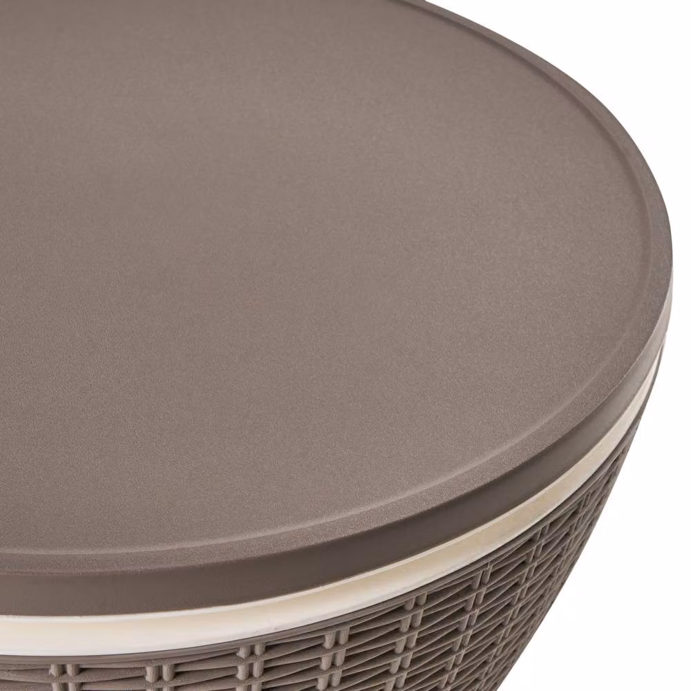 Wyld and Coco Garden Cool Bar Built In Cooler, Brown Polypropylene, Diameter: 49 cm – 4