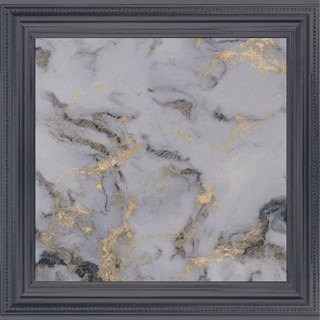 Arthouse Bahia Wood Panel Wallpaper with Metallic Marble Swirls in Charcoal, Anthracite, White, Grey and Gold