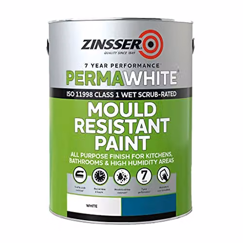 Zinsser Perma White Matt Self-Priming Latex Bonding Paint, 5 Litre