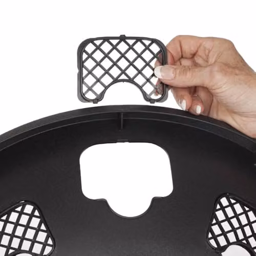 YouGarden Easy Fill Hanging Basket Planter, Black, Pack of 2, W: 38.1 cm, D: 38.0 cm, H: 38.1 cm – 1