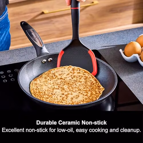 Morphy Richards Black Ceramic Forged Aluminium Frying Pan, Diameter: 24 cm – 2