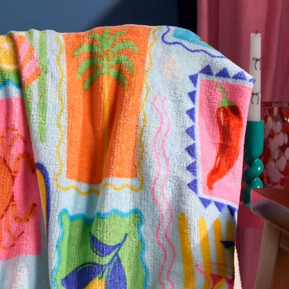 PAWNORA Flannel Postcard Print Throw Blanket, Multicolour, W/D/H: 125 x 150 cm – 2
