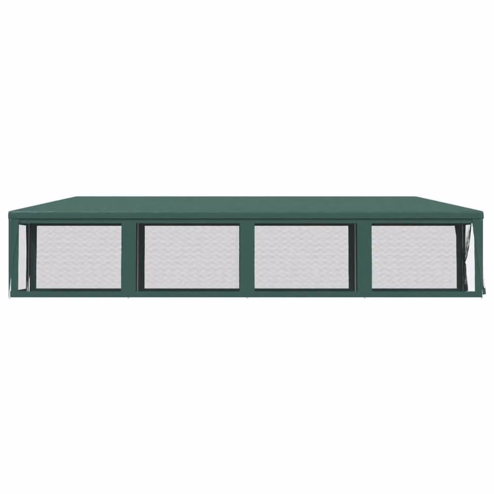 Berkfield Home Party Tent with 10 Mesh Sidewalls, Green, W 3 m x L 12 m – 4