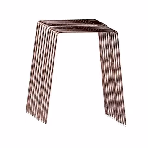 Pegdev Copper-Coated Steel Groundcover Staples in Bronze, Pack of 80 – 1
