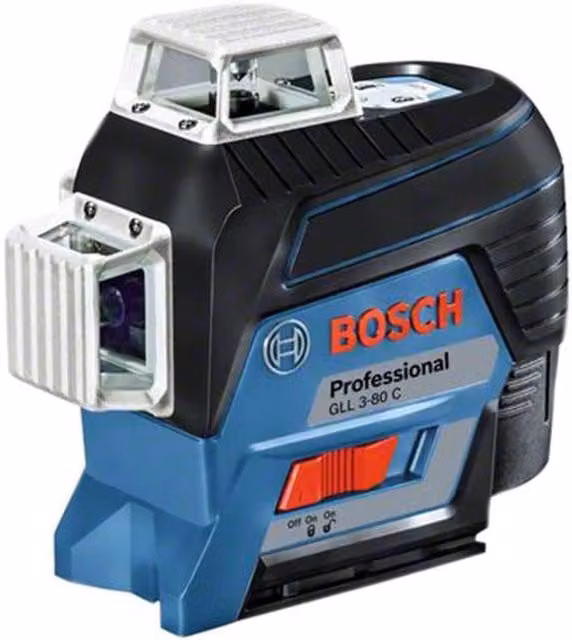 Bosch GLL 3-80 C Professional 360 Degree Line Laser with BM 1 Universal Mount in Blue