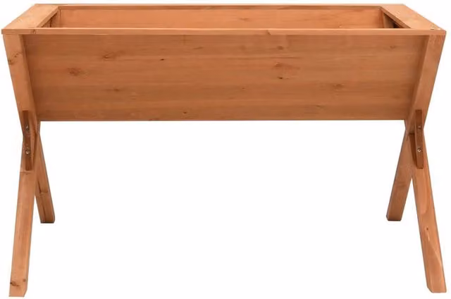 Berkfield Home Wooden Planter Tub in Brown, W/D/H: 90 x 55 x 56 cm – 1
