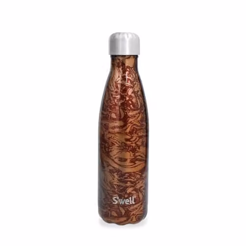 S'well Vacuum-Insulated Stainless Steel Water Bottle, Red and Multicolour, 500 ml