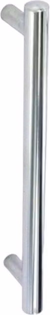 Securit Chrome Plated Bar Cupboard Handles, Pack of 2, Silver