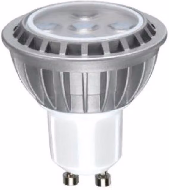 TIMELED 5W GU10 LED Warm White Non-Dimmable Lamp - Silver