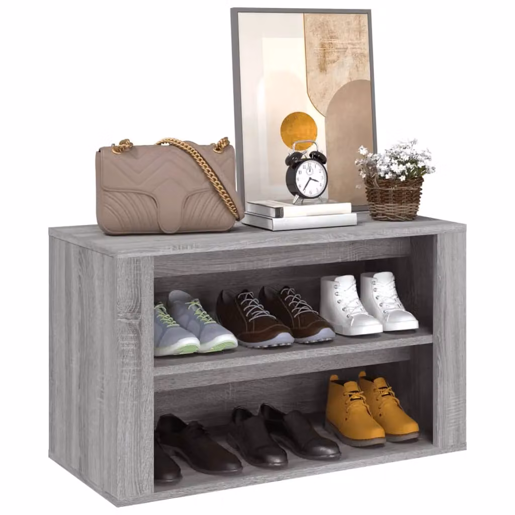Berkfield Home Grey Sonoma Shoe Rack, W/D/H: 75 x 35 x 45 cm – 3