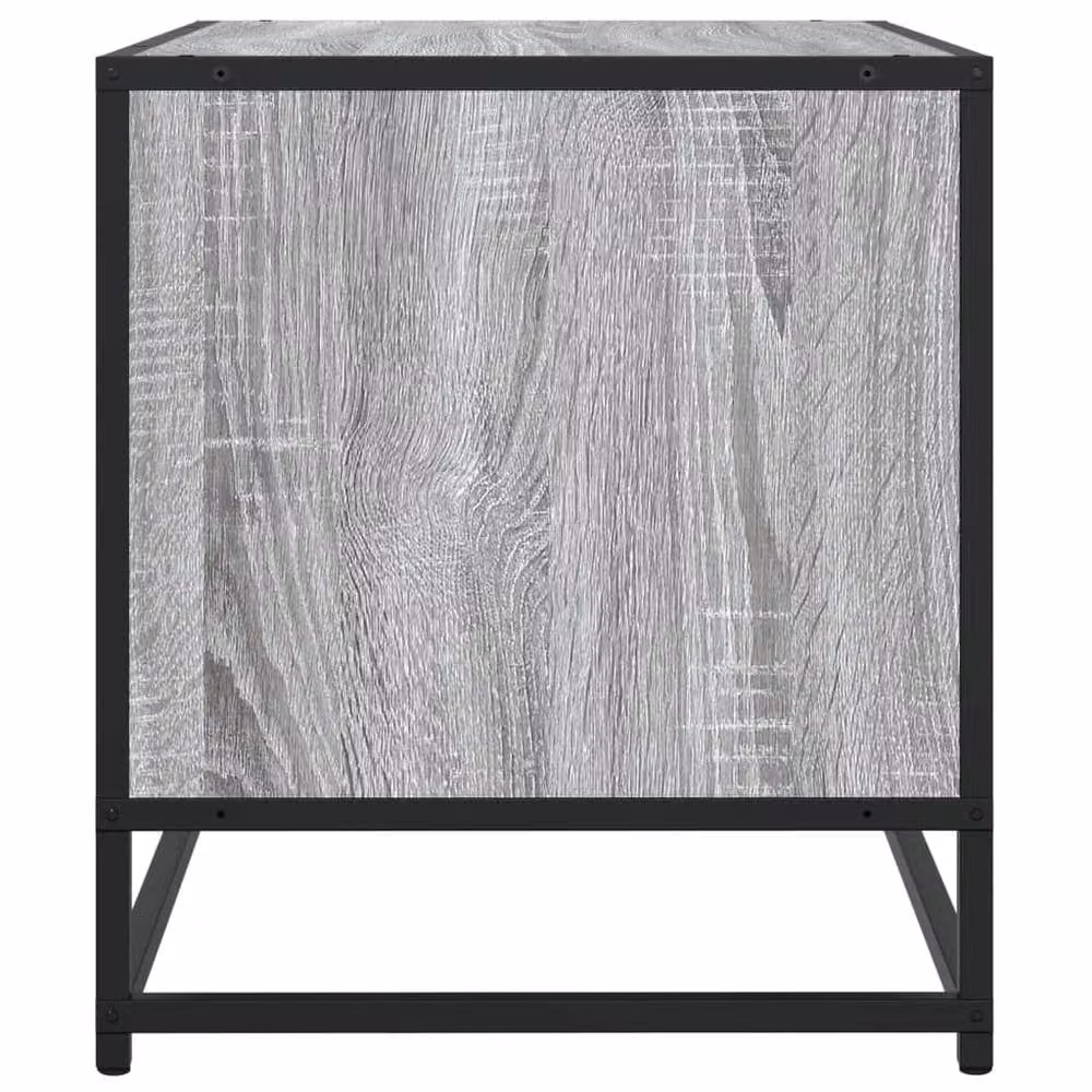 Berkfield Home Industrial TV Cabinet in Grey Sonoma, W/D/H: 120.5 x 40 x 46 cm – 4