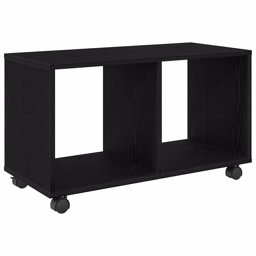 Berkfield Home End Table with Wheels, Black Oak, W/D/H: 72 x 33 x 42.5 cm – 6