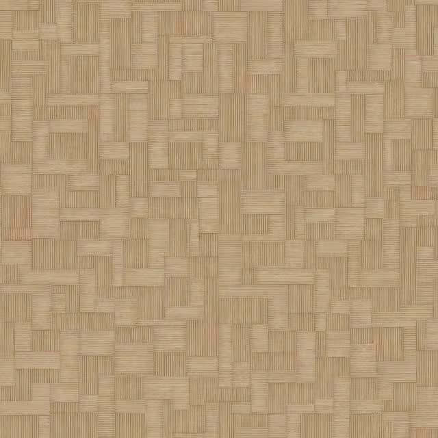 Grandeco Camu Geometric Blocks Textured Wallpaper in Beige