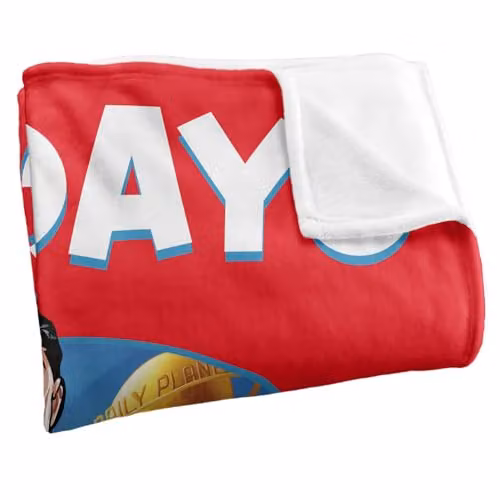 Warner Bros. Superman 100 Days of School Super Soft Silky Touch Fleece Throw Blanket for Children, Multicolour, W/D/H: 127.0 x 152.4 x 152.4 cm – 2