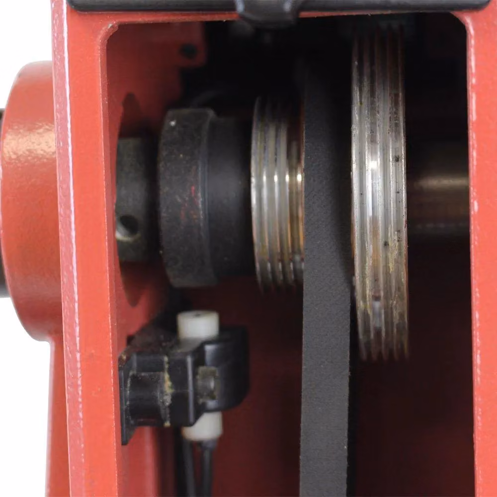 Lumberjack 550W Variable Speed Benchtop Mini Wood Lathe Machine in Red – 8