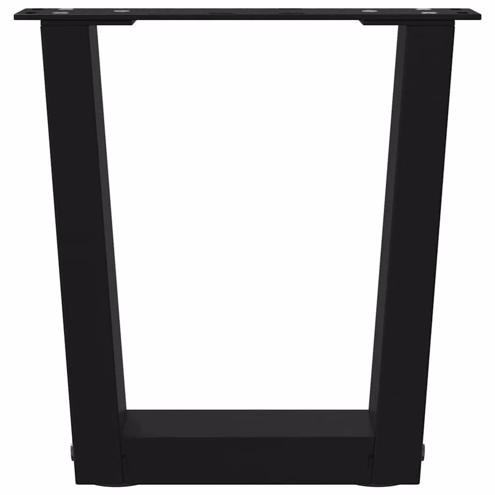 Berkfield Home Modern V-Shape Dining Table Legs, 2 Pieces, Black Steel – 4
