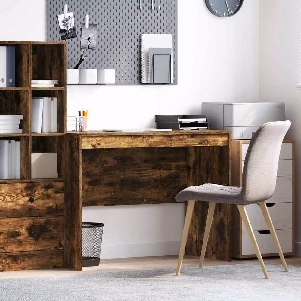 Berkfield Home Modern Writing Desk in Brown, W/D/H: 100 x 50 x 76 cm – 2