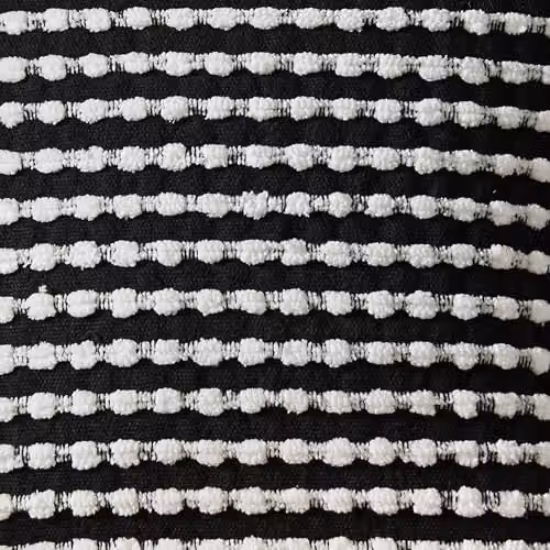 Catherine Lansfield Stab Stitch Square Cushion, Black, 43 x 43 cm – 2