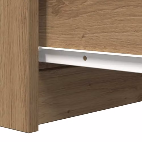 vidaXL Artisan Oak Sideboard in Brown, W/D/H: 37.5 x 35.0 x 76.0 cm – 4