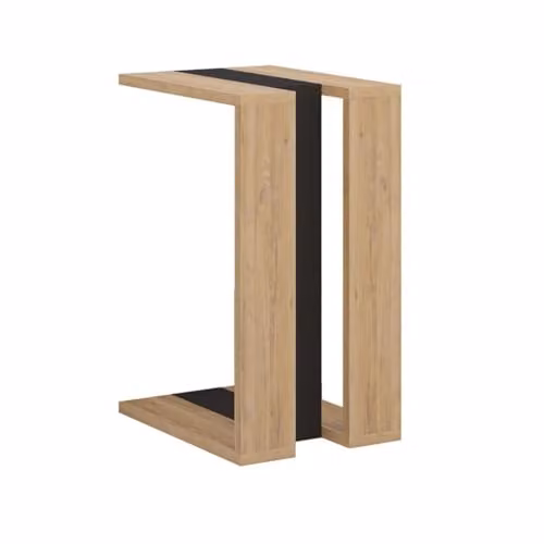 Calicosy Macha Side Table in Brown and Grey, H 57 x W 40 x D 40 cm – 3