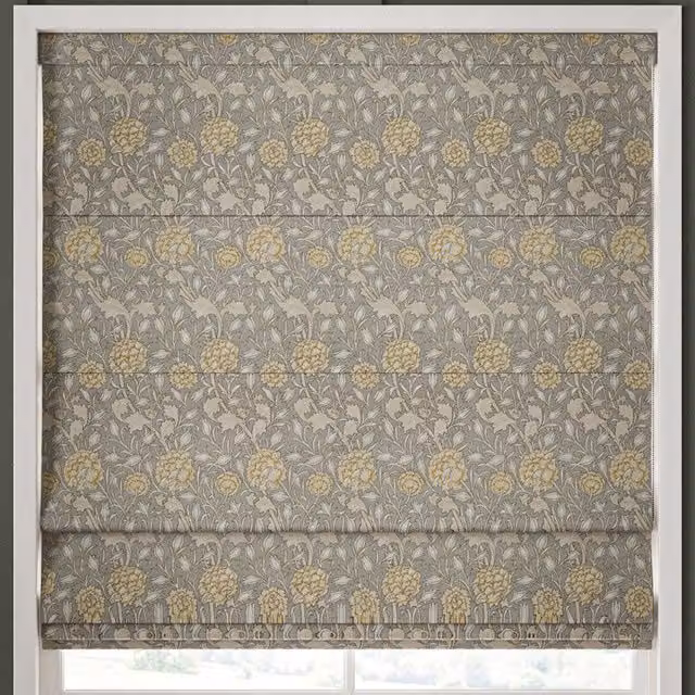 William Morris At Home Wild Tulip Made to Measure Blackout Roman Blind in Limestone