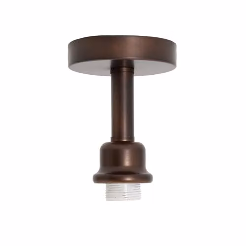 Happy Homewares Contemporary Modern Semi Flush Ceiling Light Fitting in Bronze Metal with E27 Socket