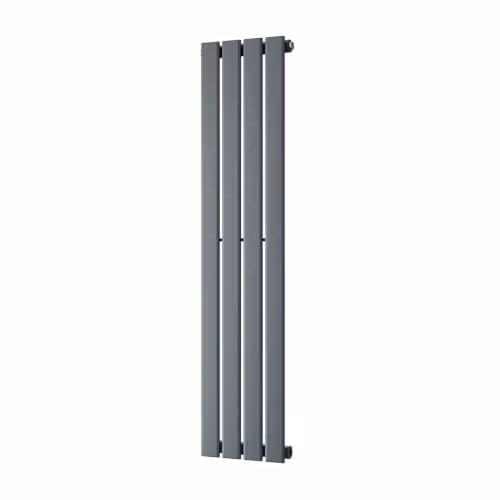 UK Radiators Typhoon Anthracite Vertical Designer Steel Radiator H: 120 cm, W: 27.2 cm – 2