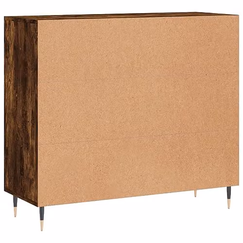 vidaXL Modern Sideboard in Smoked Oak Brown, W/D/H: 90 x 34 x 80 cm – 6