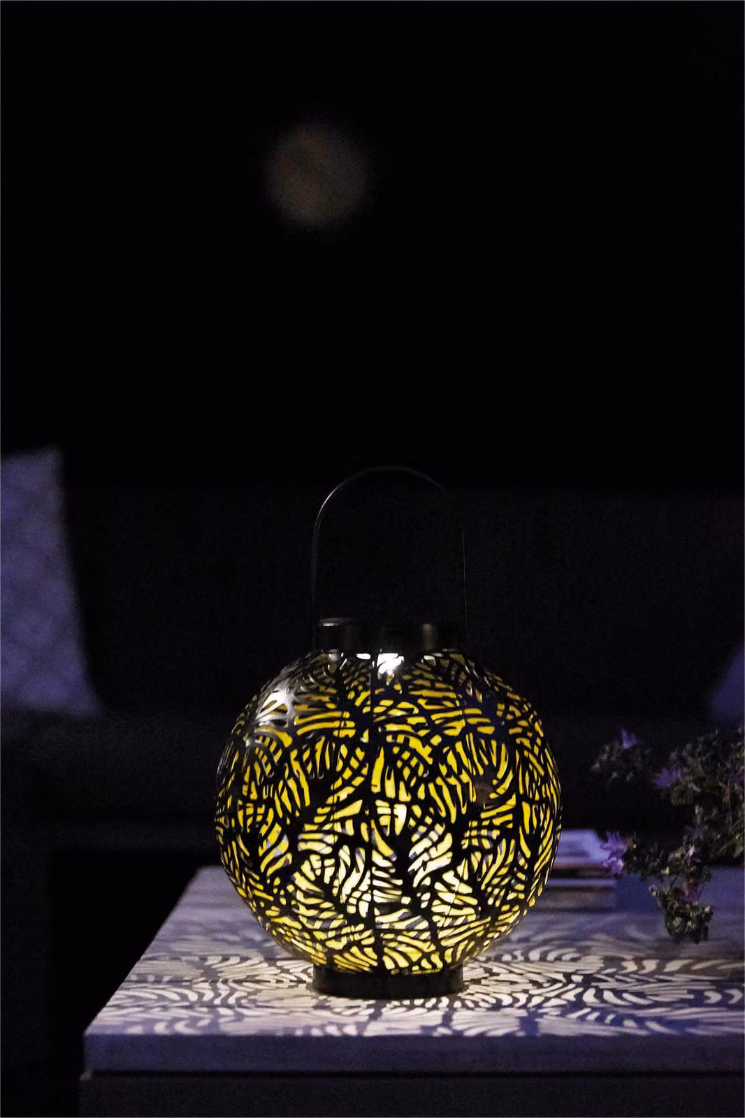 Luxform Solar Samba LED Tabletop Lantern in Black and Copper – 4