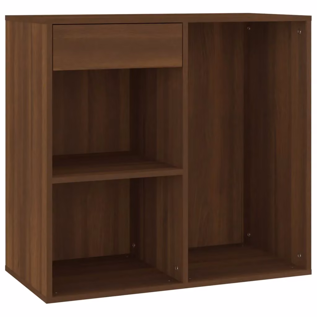 Berkfield Home Modern Brown Oak Cosmetic Cabinet, W: 80 cm, D: 40 cm, H: 75 cm – 2