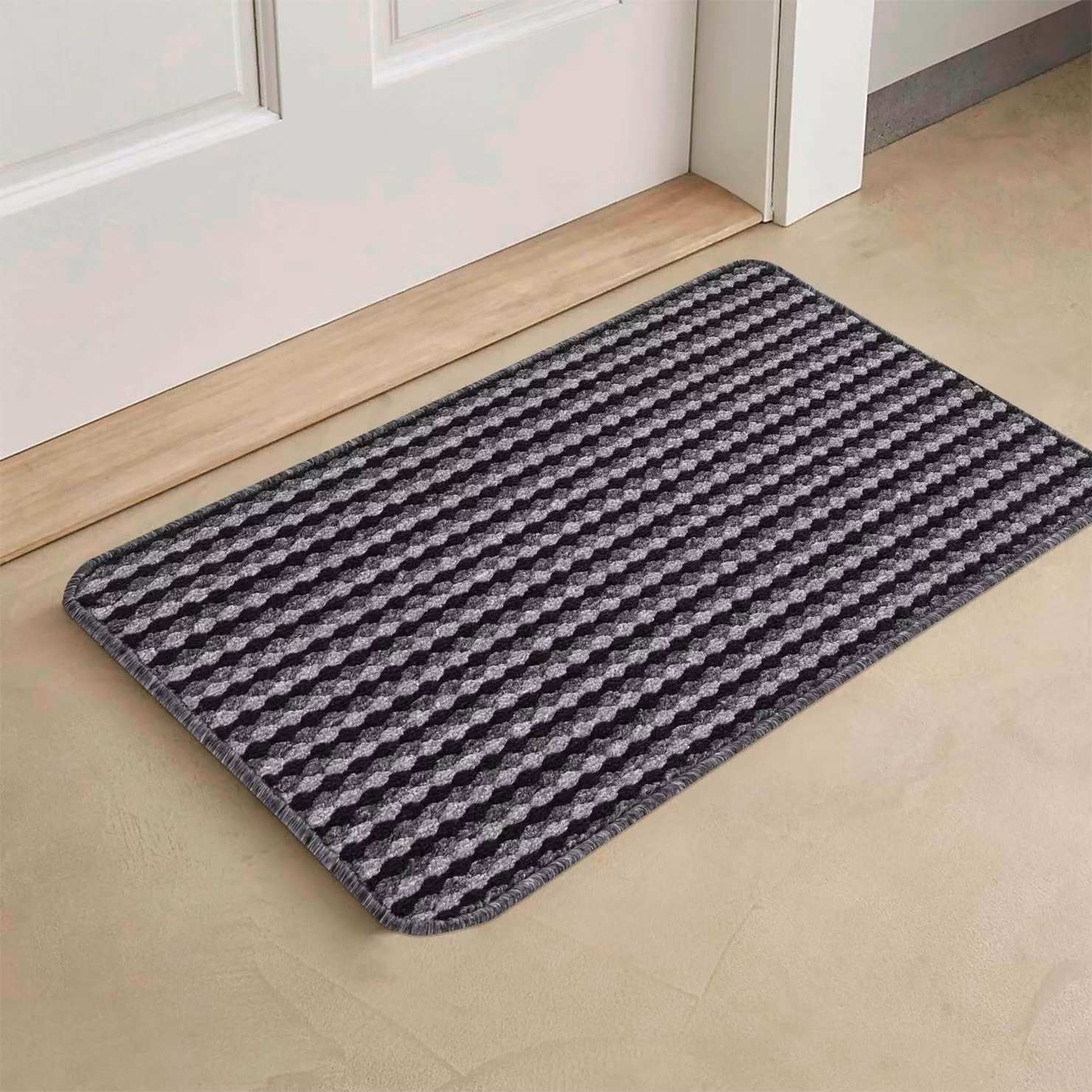 Desire Rugs Eden Non-Slip Washable Indoor Doormat, Anthracite Grey, W: 40 cm, D: 60 cm – 2