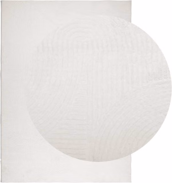 Berkfield Home IZA Short Pile Scandinavian Style Rug in Beige, W: 200 cm, D: 280 cm – 1