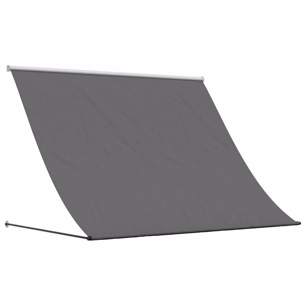 Berkfield Home Manual Retractable Folding Arm Awning in Anthracite Grey, W: 250 cm, D: 150 cm – 3