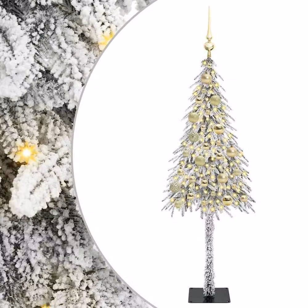 Berkfield Home White Christmas Tree with 150 LEDs, Height: 120 cm – 2