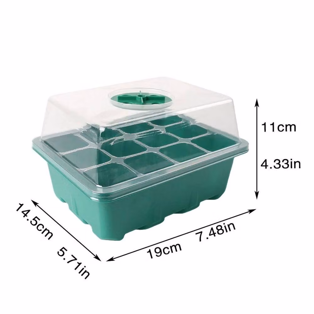 FLAVORA 10 Pack 120 Cell Propagator Growing Aid in Green and Transparent – 2