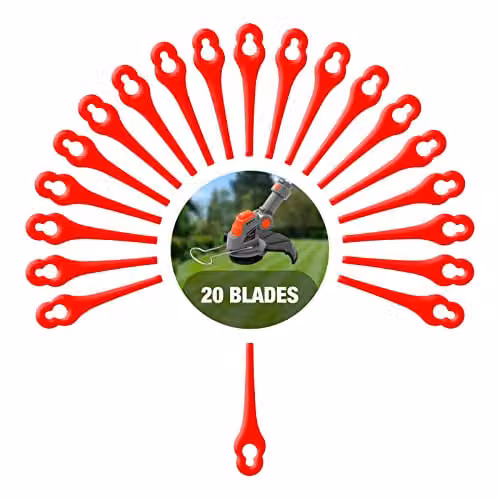 Terratek 20 Pack Replacement Strimmer Blades for TTCGT18, GGCGT18, GGSBUN and TCSBUN Cordless Strimmer Ranges