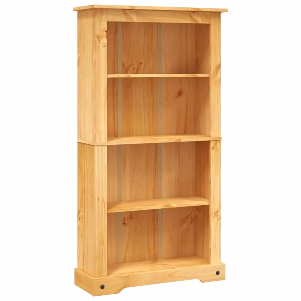 Berkfield Home Corona 4-Tier Mexican Pine Bookcase, Brown, W/D/H: 81 x 29 x 150 cm – 2