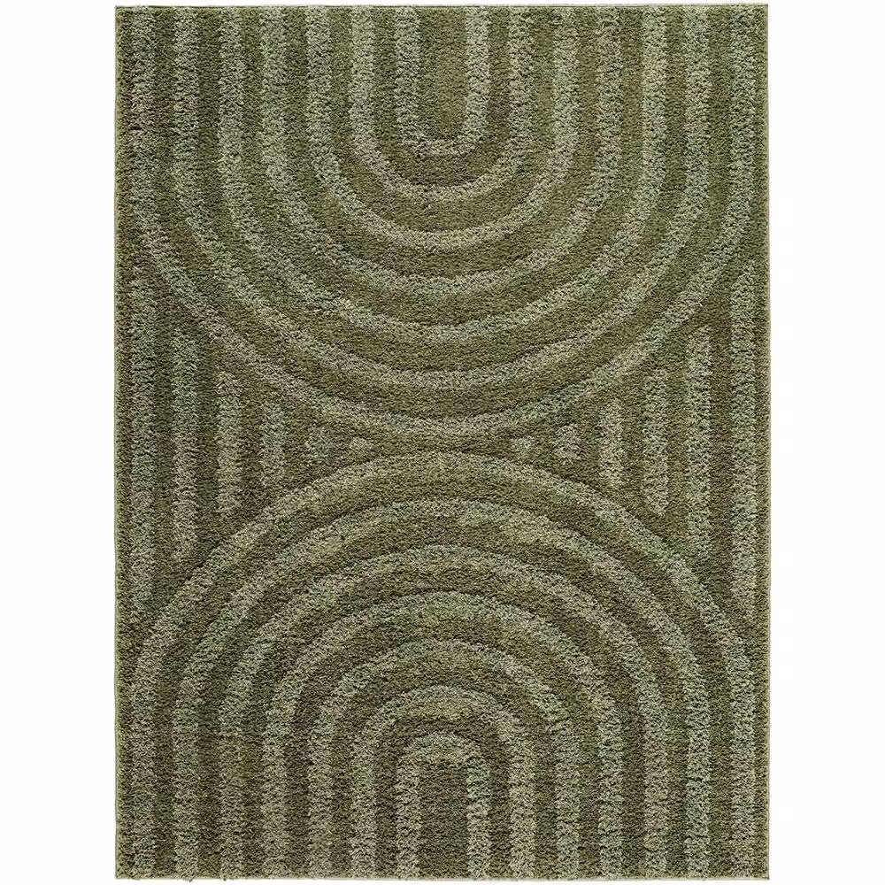 Livabliss Rodos Abstract Scandinavian Soft Plush Pile Rug in Beige, Grey, Yellow and Green, W: 160 cm, D: 215 cm – 2