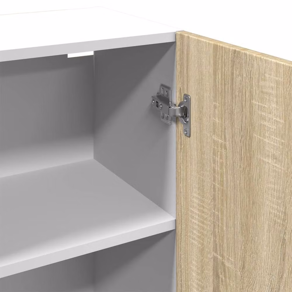 Berkfield Home Lyon Wall Mounted Cabinet in Sonoma Oak, Light Brown, W/D/H: 50 x 31 x 60 cm – 2
