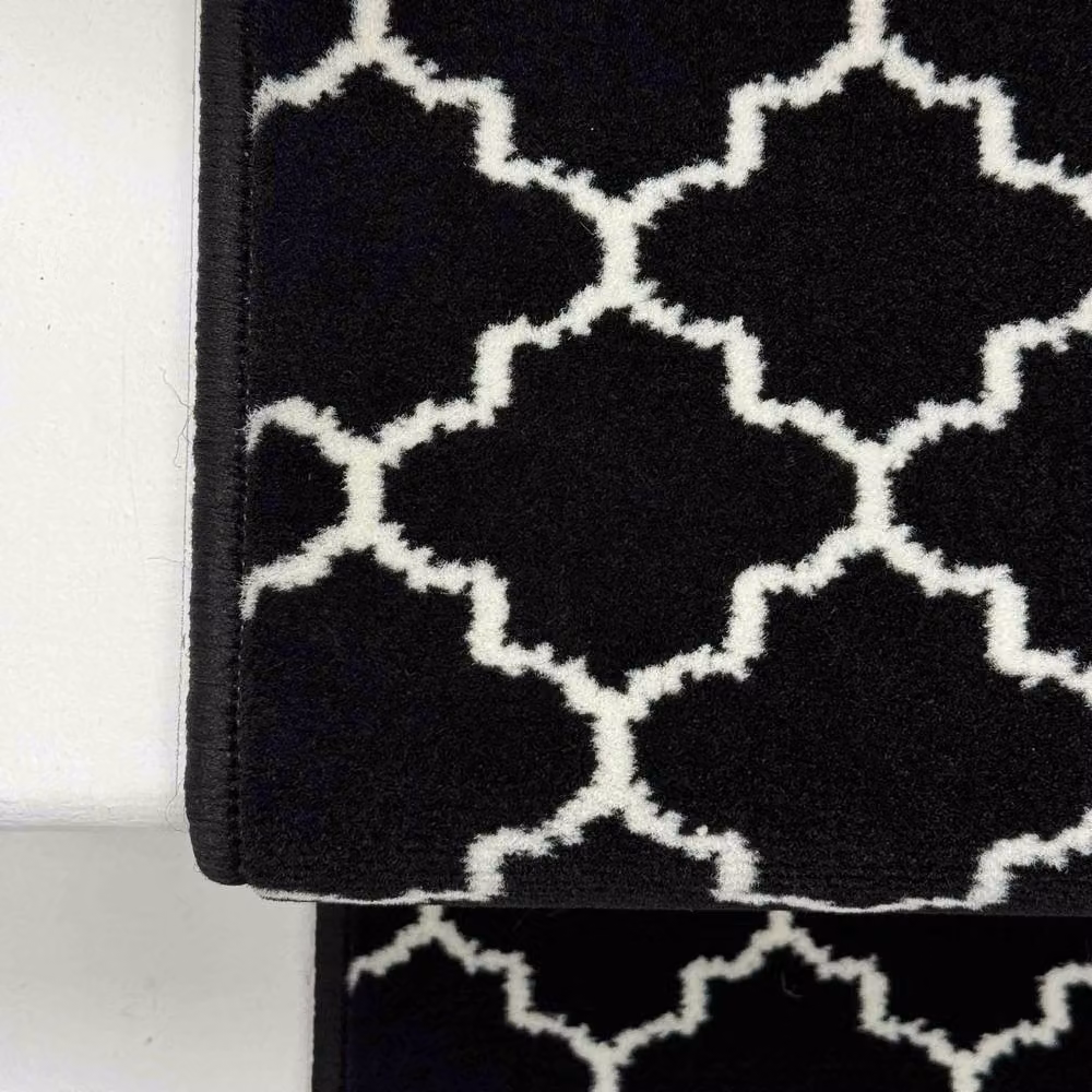 runrug Avanti Stair Runner Carpet in Black, W: 70 cm x L: 510 cm – 3