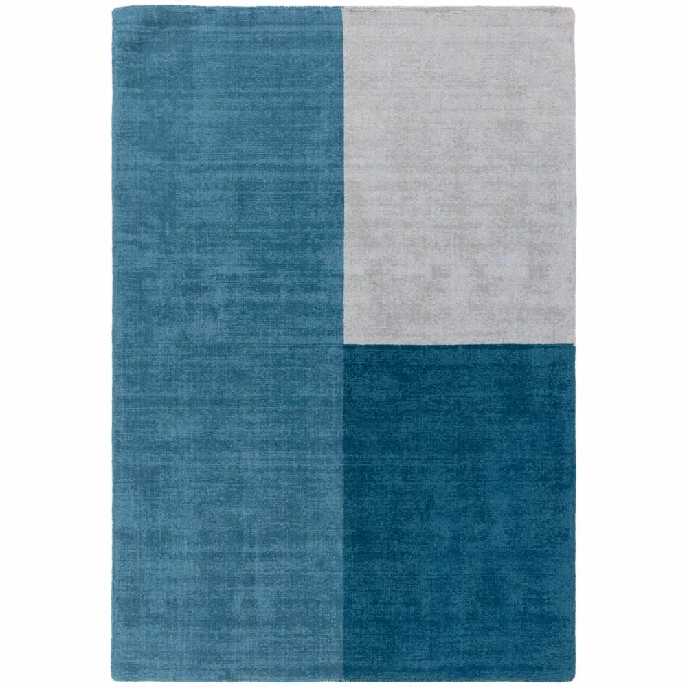 The Rug Shop UK Teal Geometric Wool Rug, W: 200 cm, D: 300 cm – 5