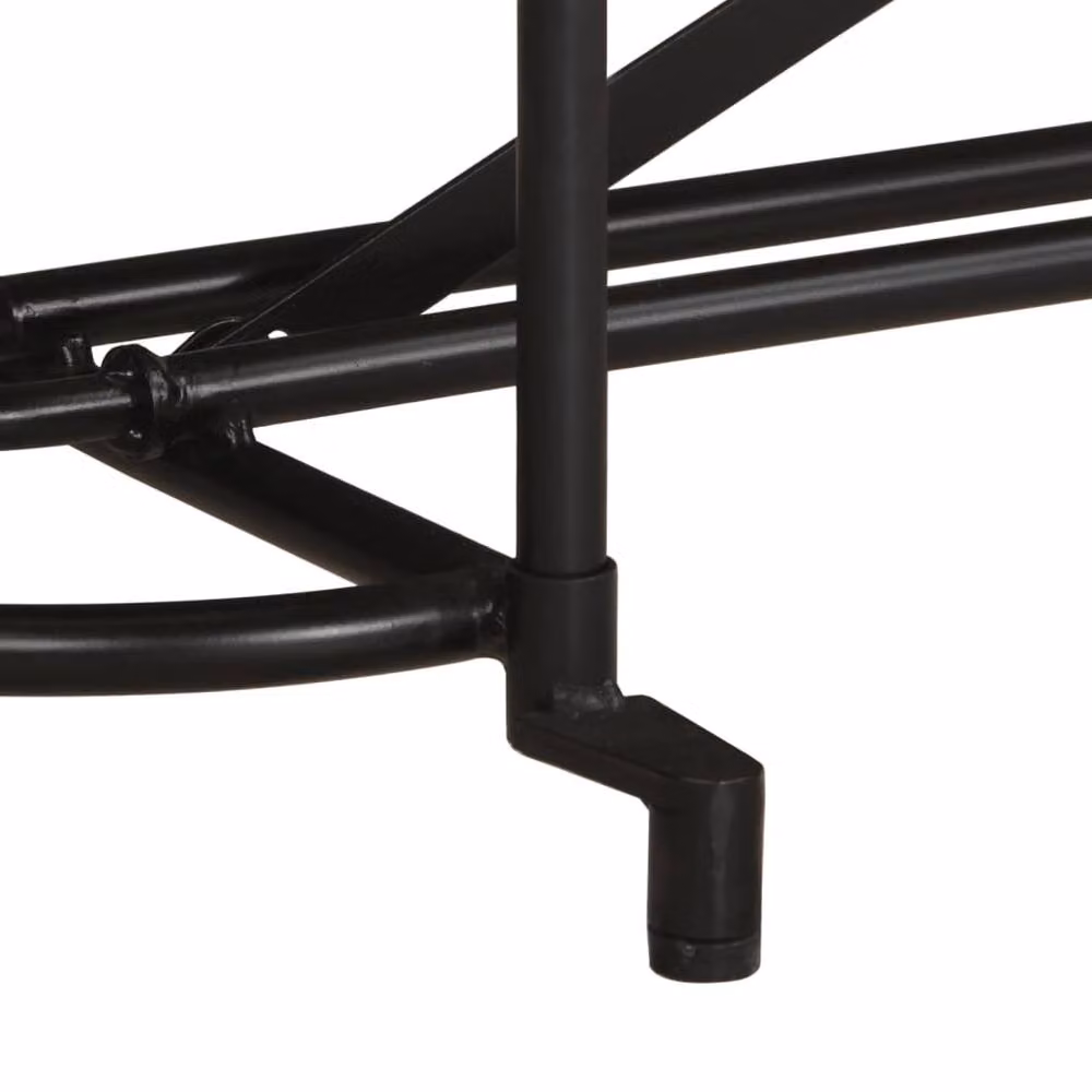 Berkfield Home Beautiful Console Table in Brown Solid Rough Mango Wood W/D/H: 110 x 42 x 76 cm – 4