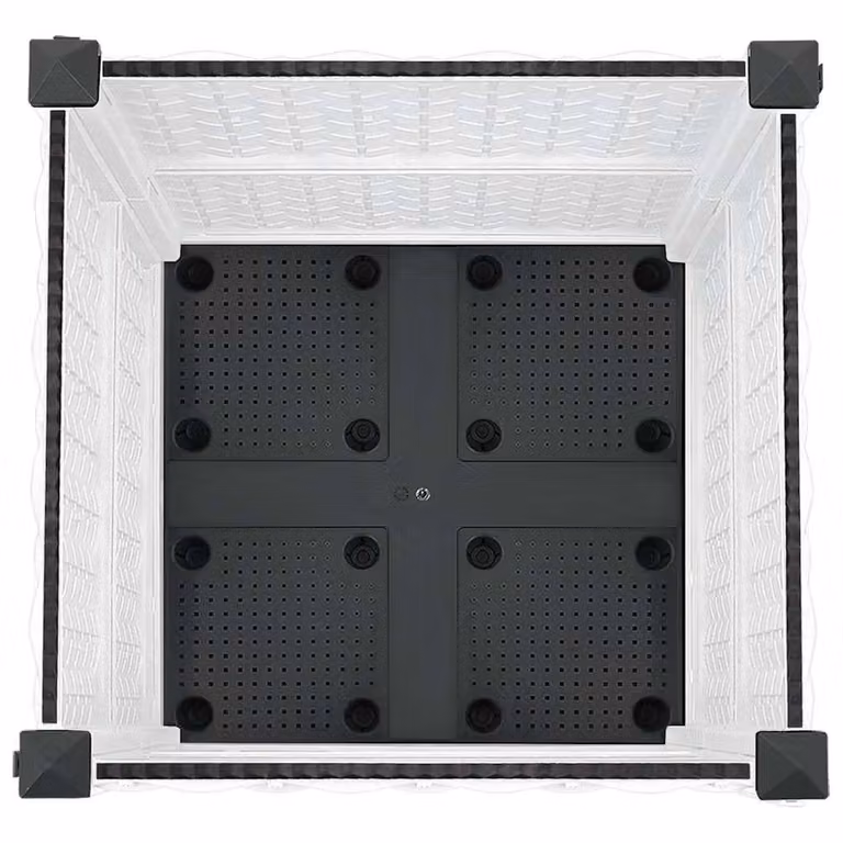 Berkfield Home White Polypropylene Raised Bed W/D/H: 40 x 40 x 38 cm