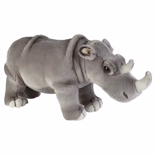 Ravensden Suma Collection Rhino Soft Plush Toy, Grey, 50 cm
