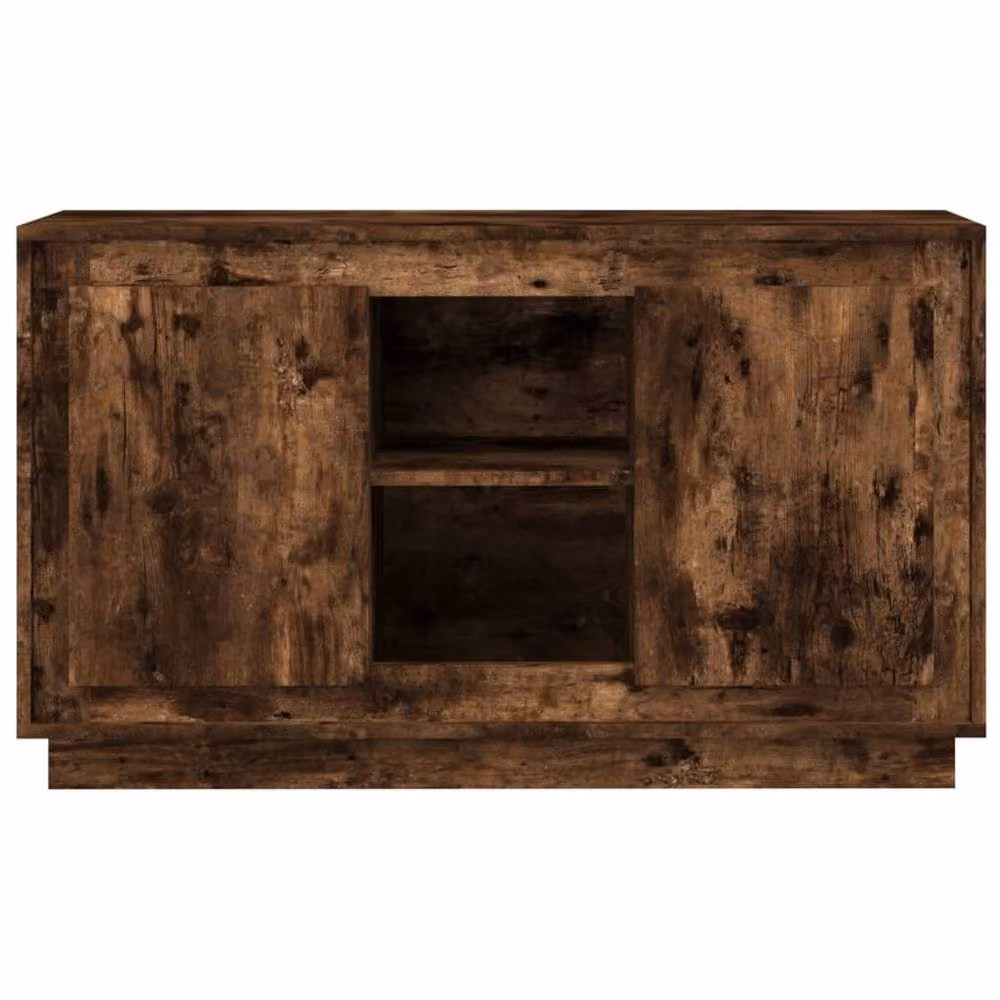Berkfield Home Smoked Oak Sideboard in Brown, W/D/H: 102 x 35 x 60 cm – 3