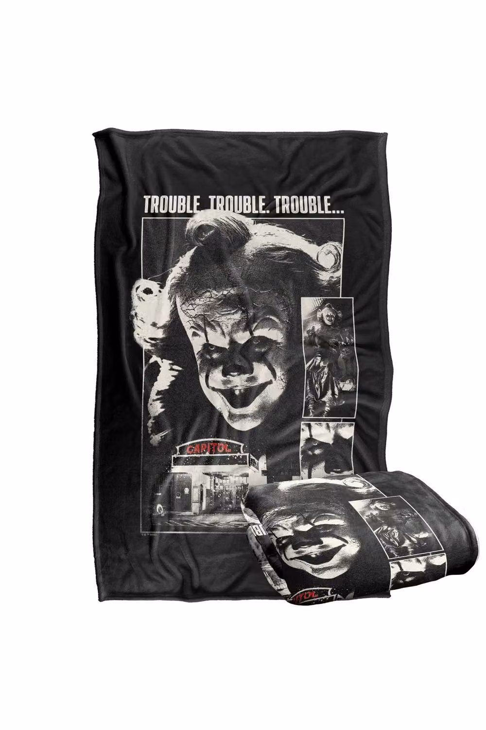 Warner Bros. Welcome To Derry Trouble Silky Touch Super Soft Fleece Throw Blanket, Multicolour – 7